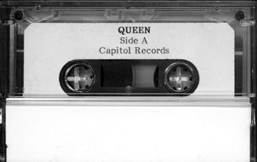Queen 'Rough Mixes' US cassette promo back sleeve
