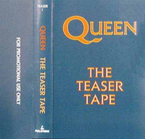 Queen 'The Teaser Tape' UK cassette promo front sleeve