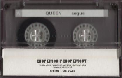 Queen 'Eight Good Reasons To Buy Greatest Hits II' UK cassette promo back sleeve