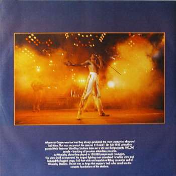 Queen 'Live At Wembley 1986' UK LP 1 inner sleeve