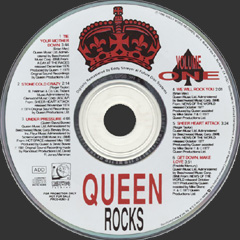 Queen 'Queen Rocks' US volume 1 promo CD disc