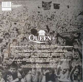 Queen 'Greatest Hits III' UK LP back sleeve