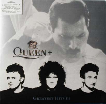 Queen 'Greatest Hits III' UK LP plastic front sleeve