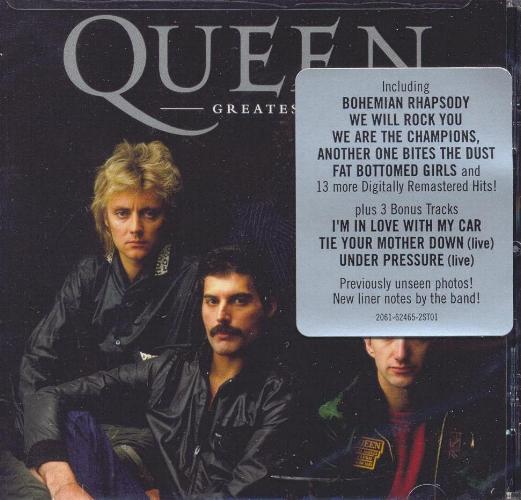 Queen 'Greatest Hits' US 2004 CD front sleeve with sticker