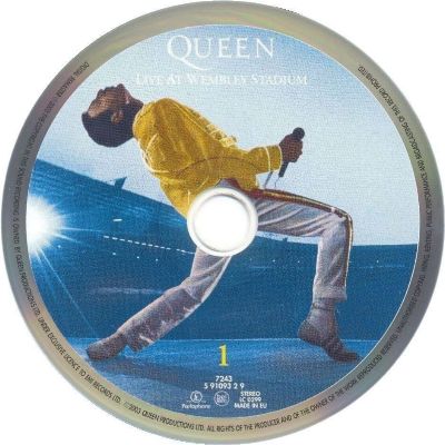 Queen 'Live At Wembley Stadium' UK CD disc 1