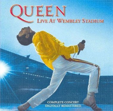 Queen 'Live At Wembley Stadium' UK CD front sleeve