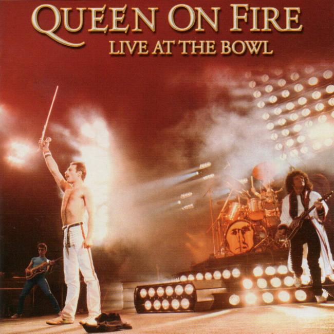 Queen 'Queen On Fire - Live At The Bowl' UK CD front sleeve