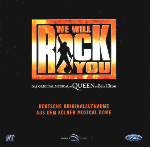 Queen 'We Will Rock You' musical German cast album alternate front sleeve