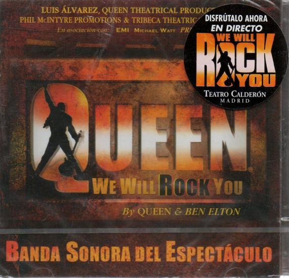 'We Will Rock You' musical Spanish cast album CD stickered front sleeve