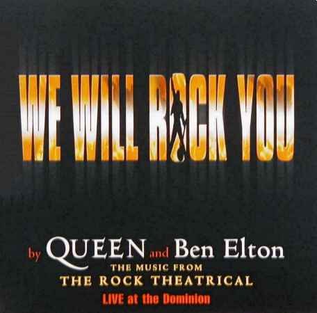 'We Will Rock You' musical UK cast album original sleeve