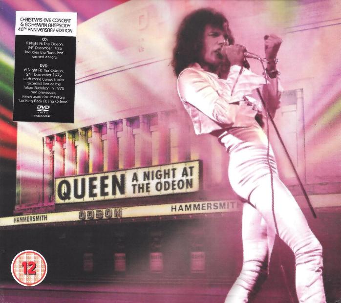 Queen 'A Night At The Odeon' UK CD & DVD set stickered front sleeve