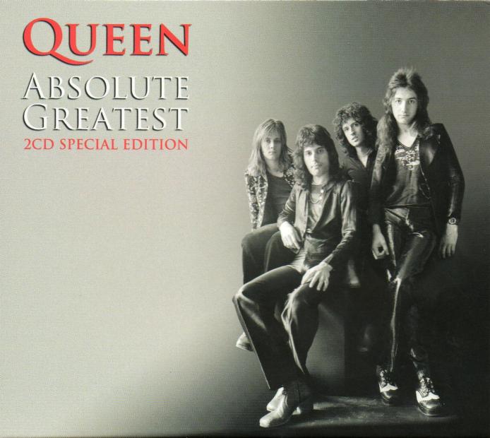 Queen 'Absolute Greatest' UK double CD slipcase front sleeve