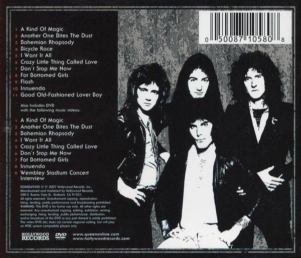 Queen 'The A-Z Of Queen Volume 1' US CD back sleeve