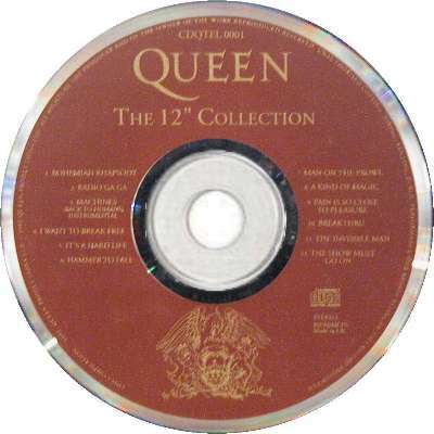 Queen 'The 12" Collection' CD disc