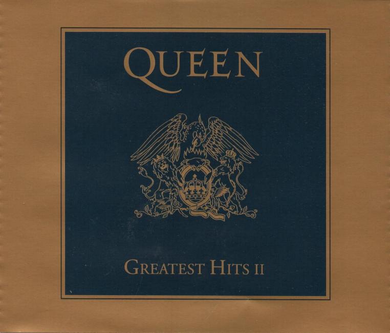 Queen 'Greatest Hits I & II' UK Gold boxed set inner
