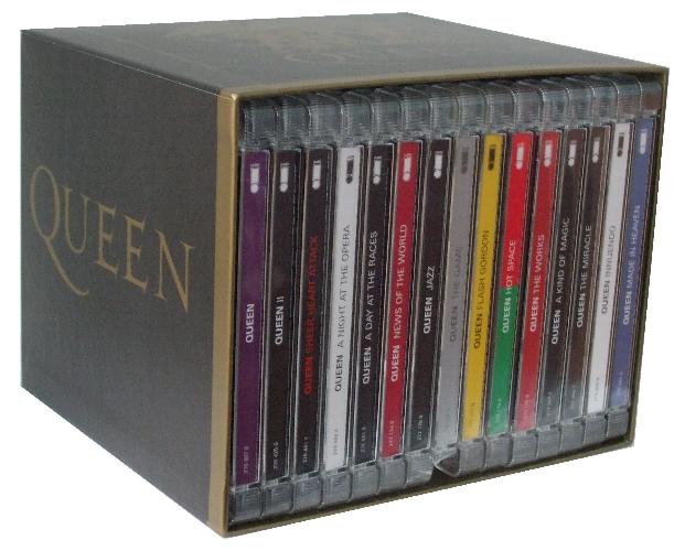 Queen '40th Anniversary Boxed Set' UK 15 CD boxed side view