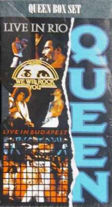 Queen 'Queen Live Video Box Set' UK VHS slipcase back