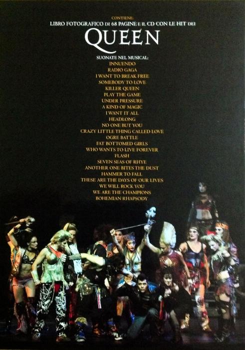 Queen 'We Will Rock You' Italian cast album boxed set back sleeve