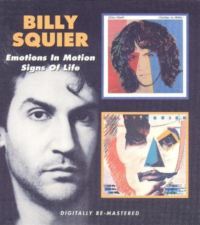 Billy Squier 'Emotions In Motion / Signs Of Life' UK CD slipcase front sleeve