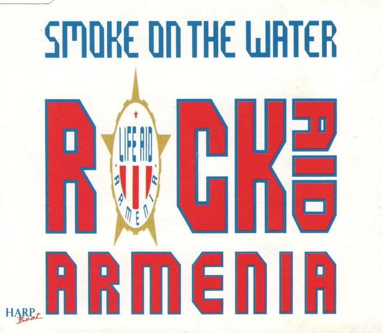 Rock Aid Armenia 'Smoke On The Water' UK 2010 CD front sleeve