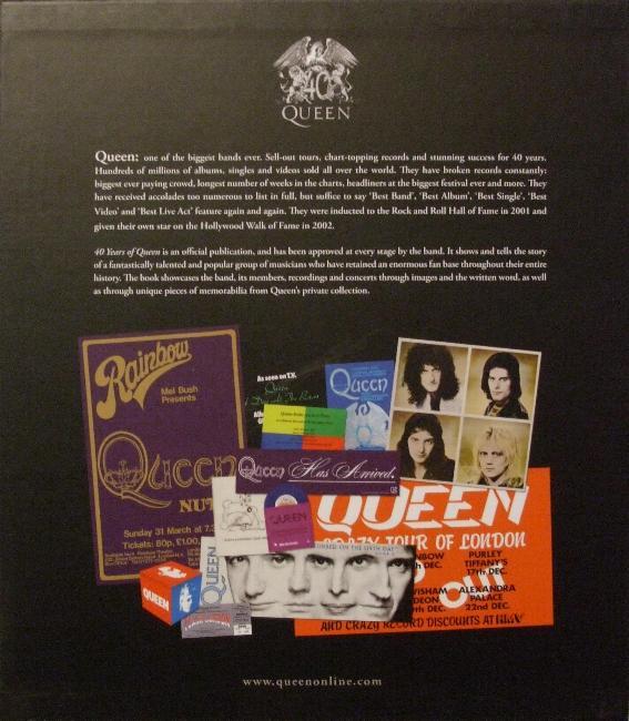 Queen '40 Years Of Queen' UK box back