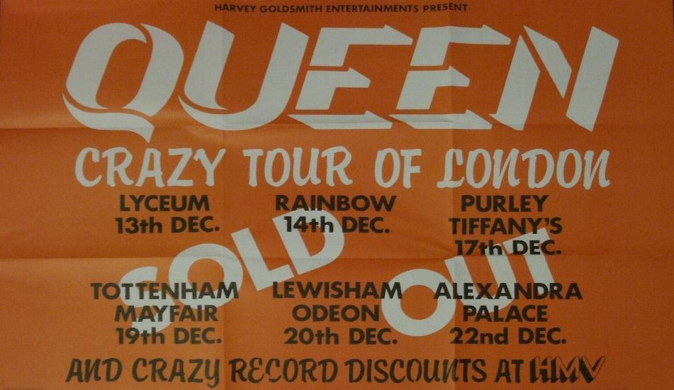 1979 Crazy Tour poster