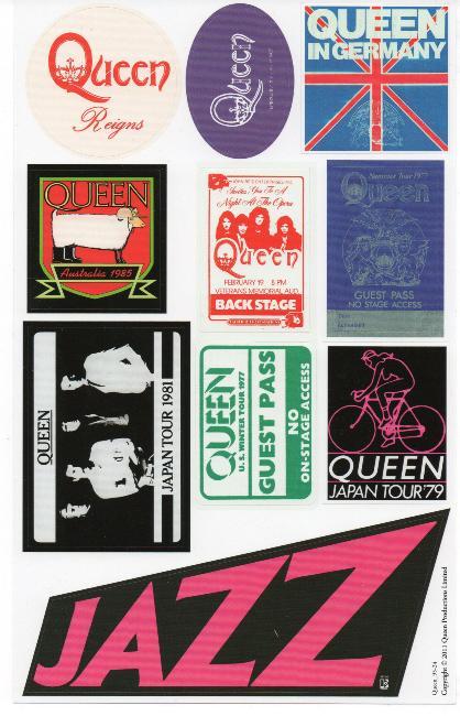 Queen '40 Years Of Queen' stickers