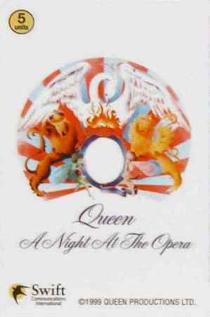 Queen 'A Night At The Opera' phonecard
