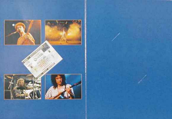 Queen 'Live At Wembley 1986' folder inner sleeve