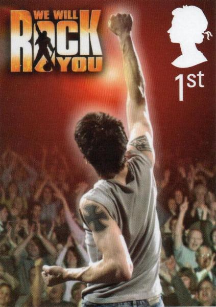 'We Will Rock You' musical stamp