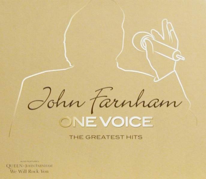 John Farnham 'One Voice - The Greatest Hits' UK CD slipcase front sleeve