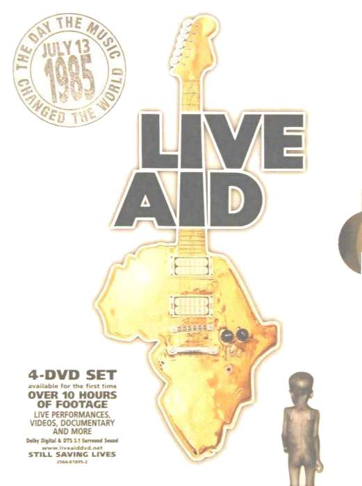 Various Artists 'Live Aid' UK DVD front sleeve