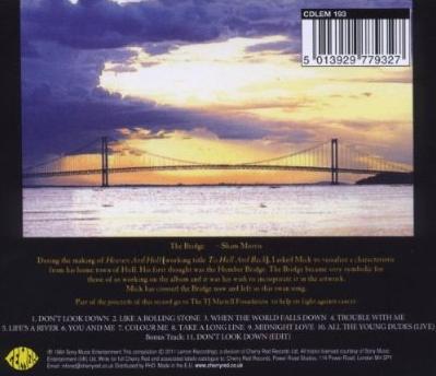 Mick Ronson 'Heaven And Hull' UK CD back sleeve