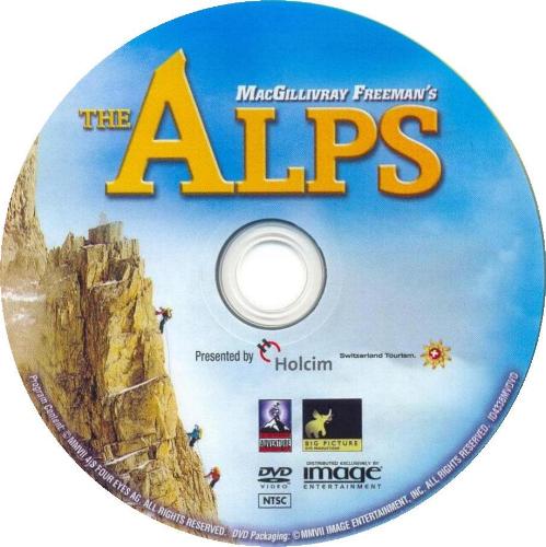 'The Alps' UK DVD disc