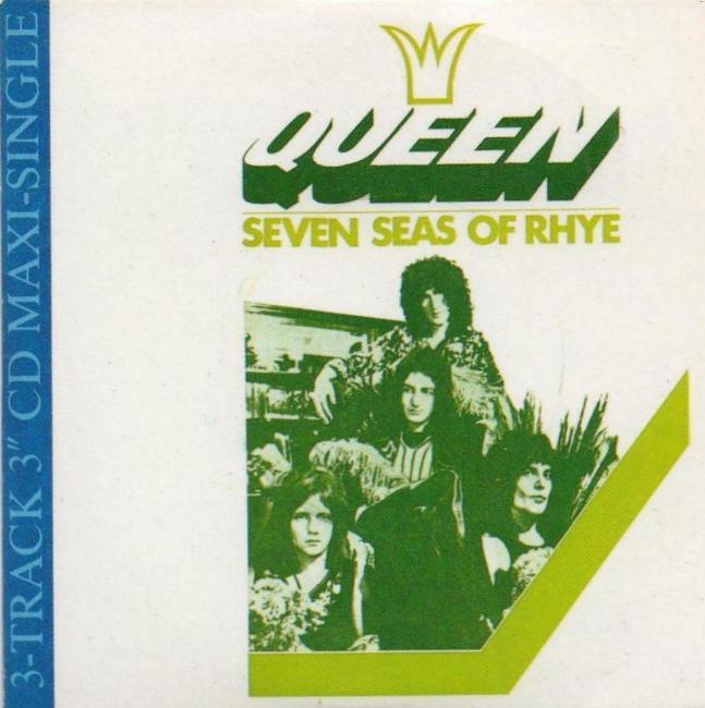 Queen 'Seven Seas Of Rhye' UK CD front sleeve