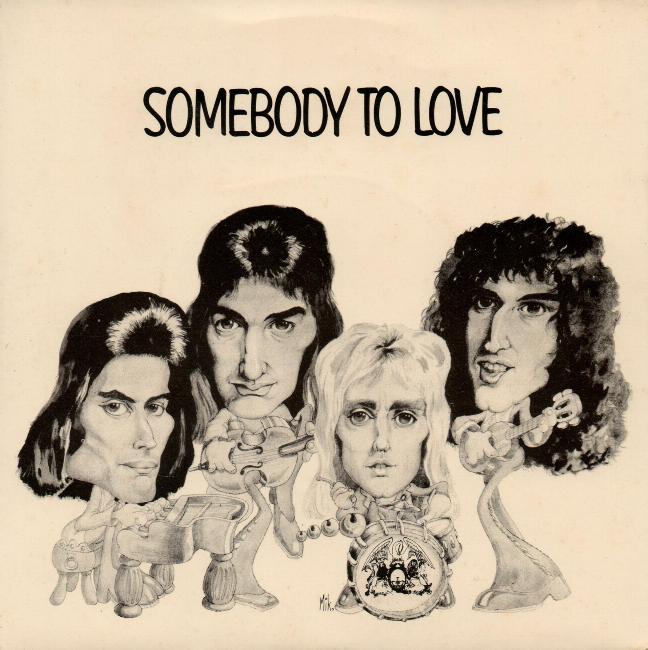 Queen 'Somebody To Love' UK 7" front sleeve