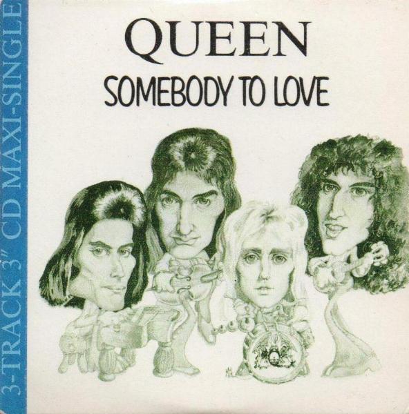 Queen 'Somebody To Love' UK CD front sleeve