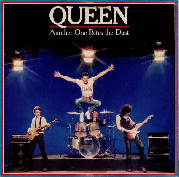 Queen 'Another One Bites The Dust' UK 7" front sleeve