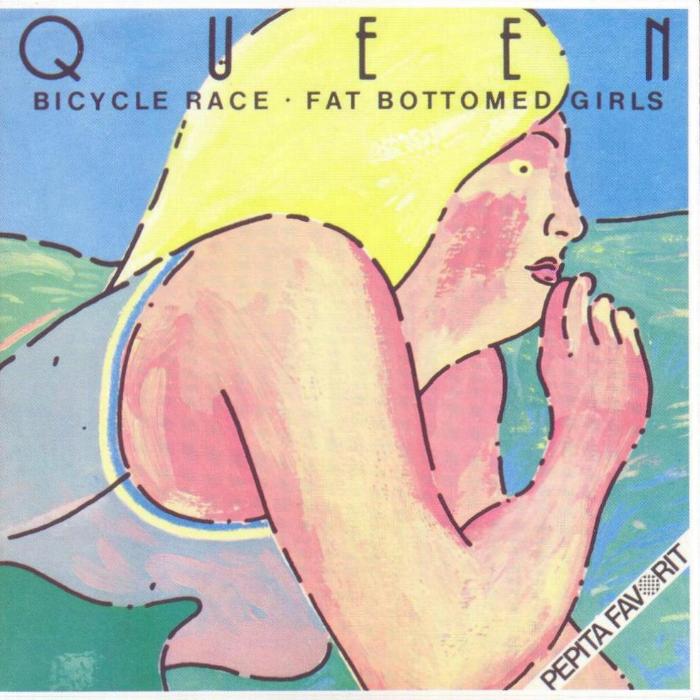 Queen 'Bicycle Race' UK Singles Collection CD front sleeve