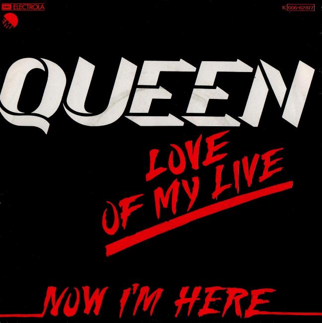 Queen 'Love Of My Life' German 7" front sleeve