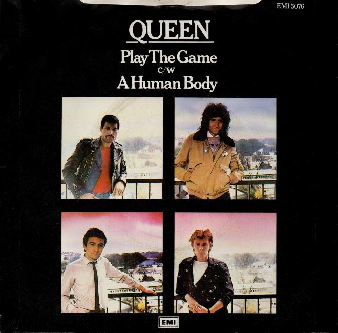Queen 'Play The Game' UK 7" back sleeve