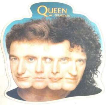 Queen 'Breakthru' UK 7" shaped picture disc