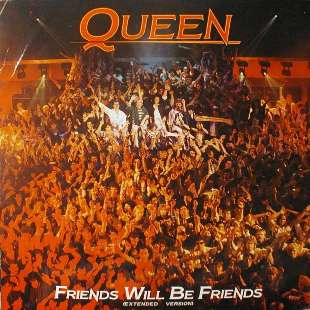 Queen 'Friends Will Be Friends' UK 12" front sleeve