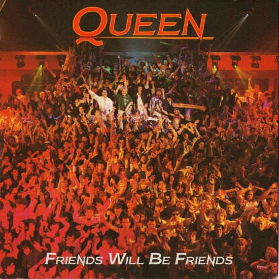 Queen 'Friends Will Be Friends' UK 7" front sleeve