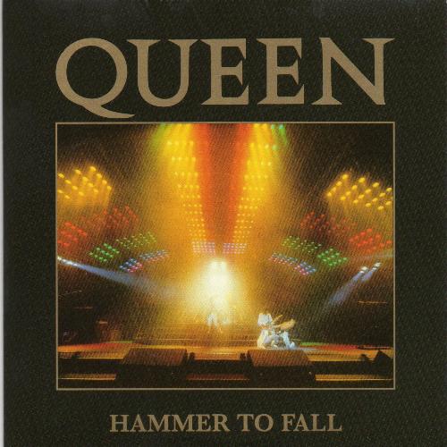 Queen 'Hammer To Fall' UK Singles Collection CD front sleeve