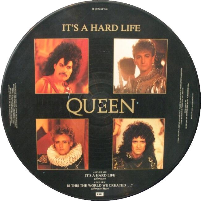 Queen 'It's A Hard Life' UK 12" picture disc