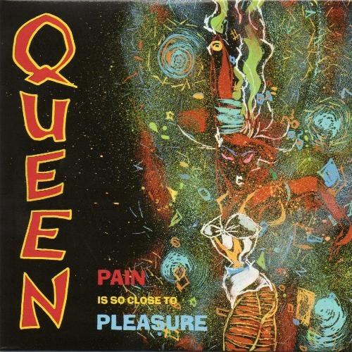 Queen 'Pain Is So Close To Pleasure' UK Singles Collection CD front sleeve