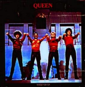 Queen 'Radio Ga Ga' UK 7" test pressing front sleeve
