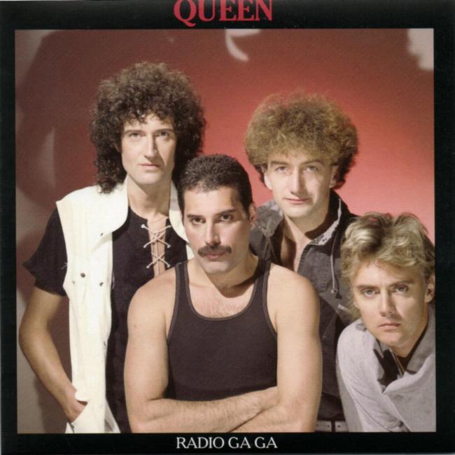 Queen 'Radio Ga Ga' UK Singles Collection CD front sleeve