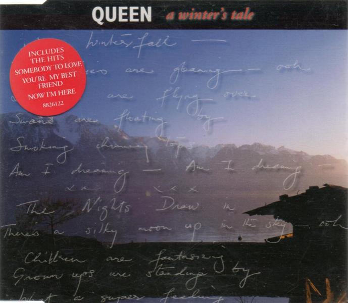 Queen 'A Winter's Tale' UK CD2 stickered front sleeve